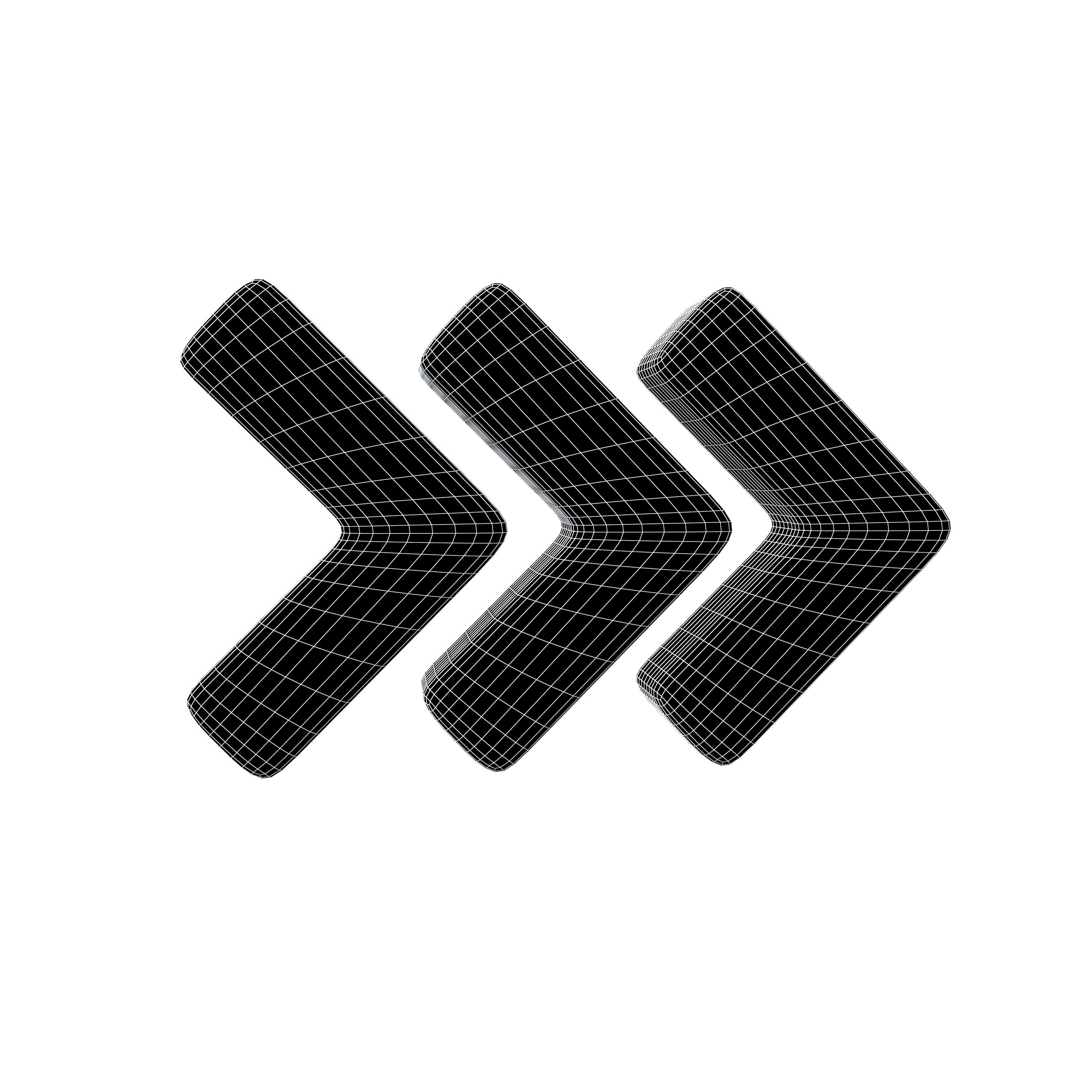 Arrow Symbol v2 002 Low-poly 3D model_4