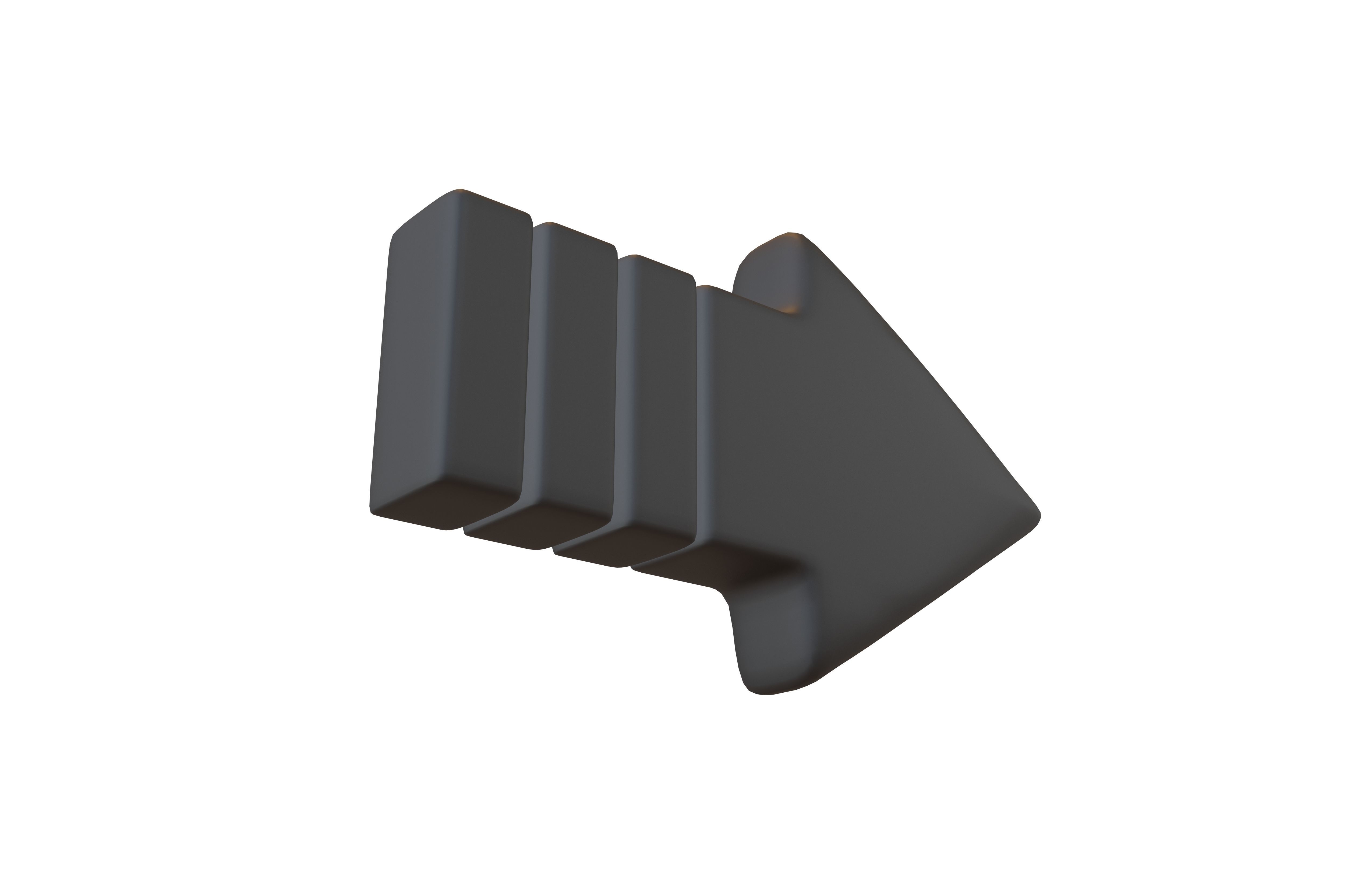 Arrow Symbol v3 001 Low-poly 3D model_2