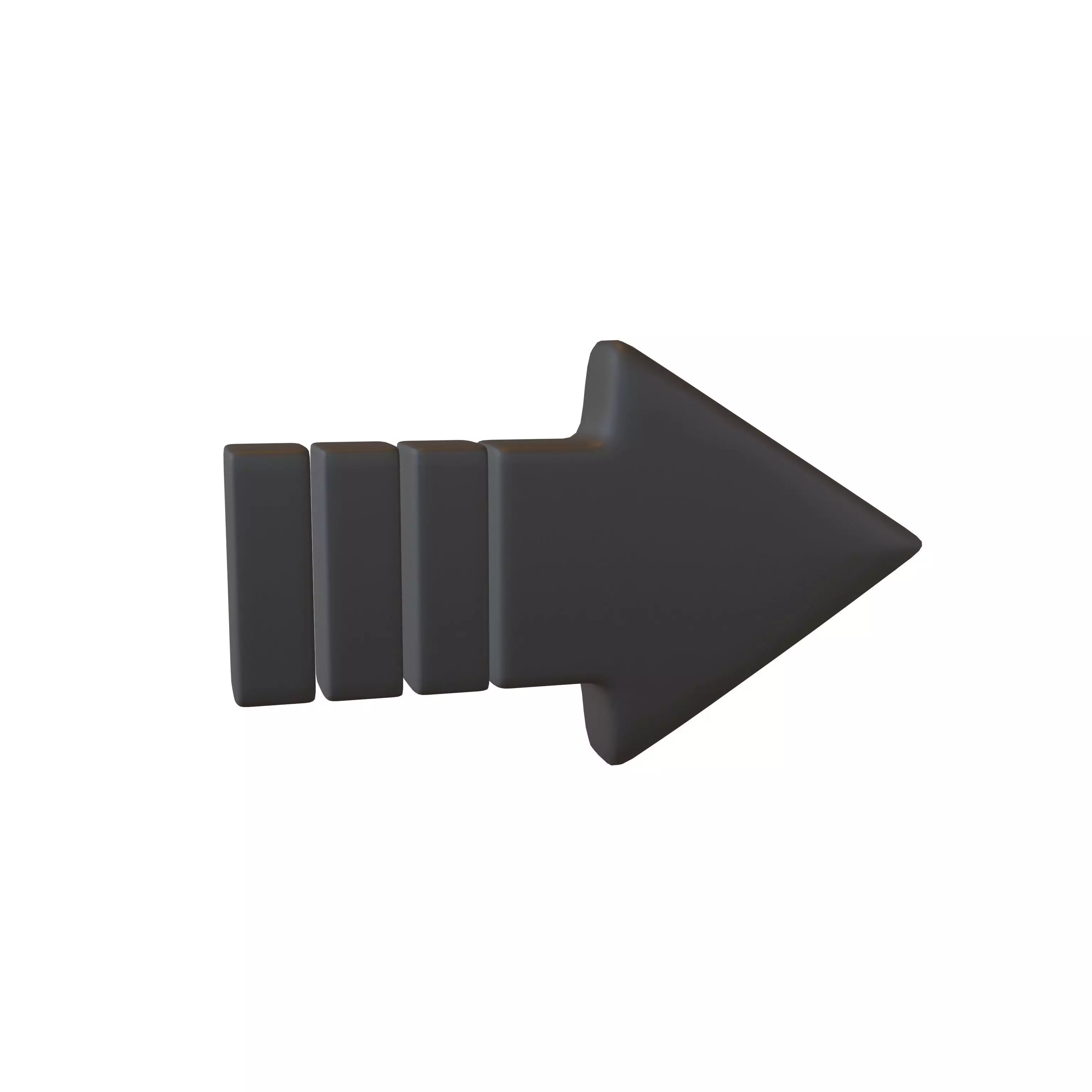 Arrow Symbol v3 001 Low-poly 3D model_0