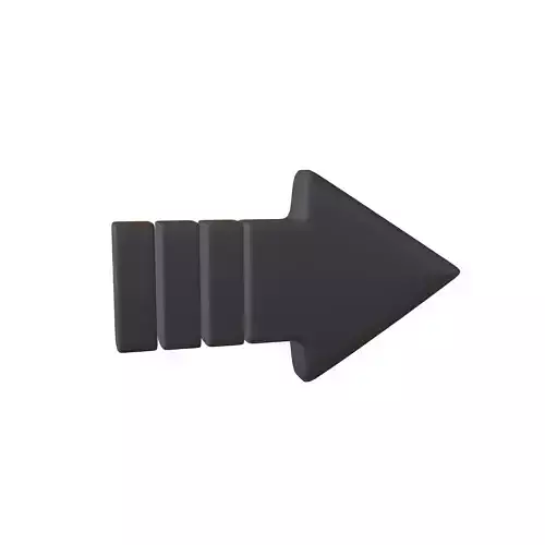 Arrow Symbol v3 001 Low-poly 3D model