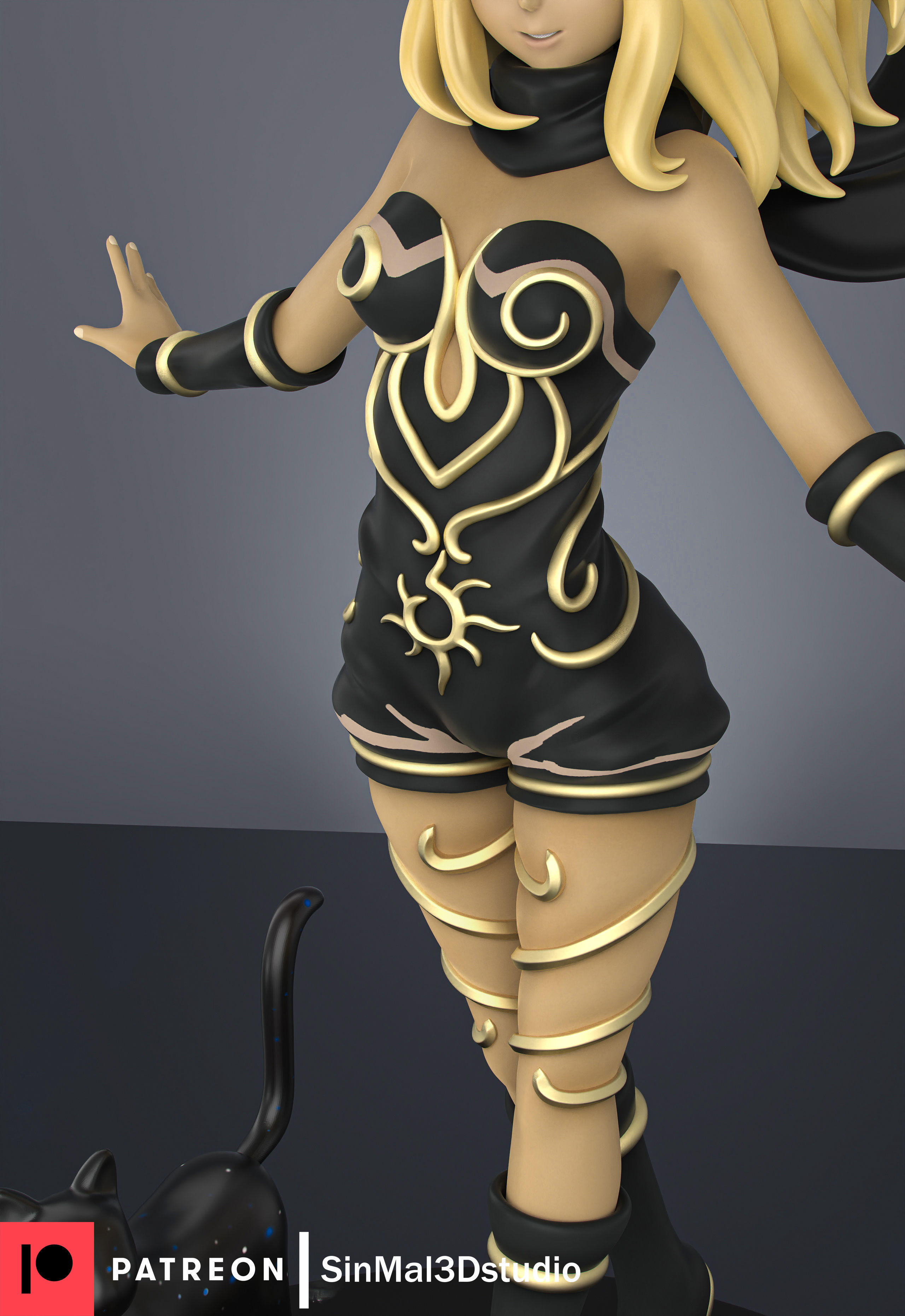 Gravity rush Kat 3d printable figure 3D print model_4