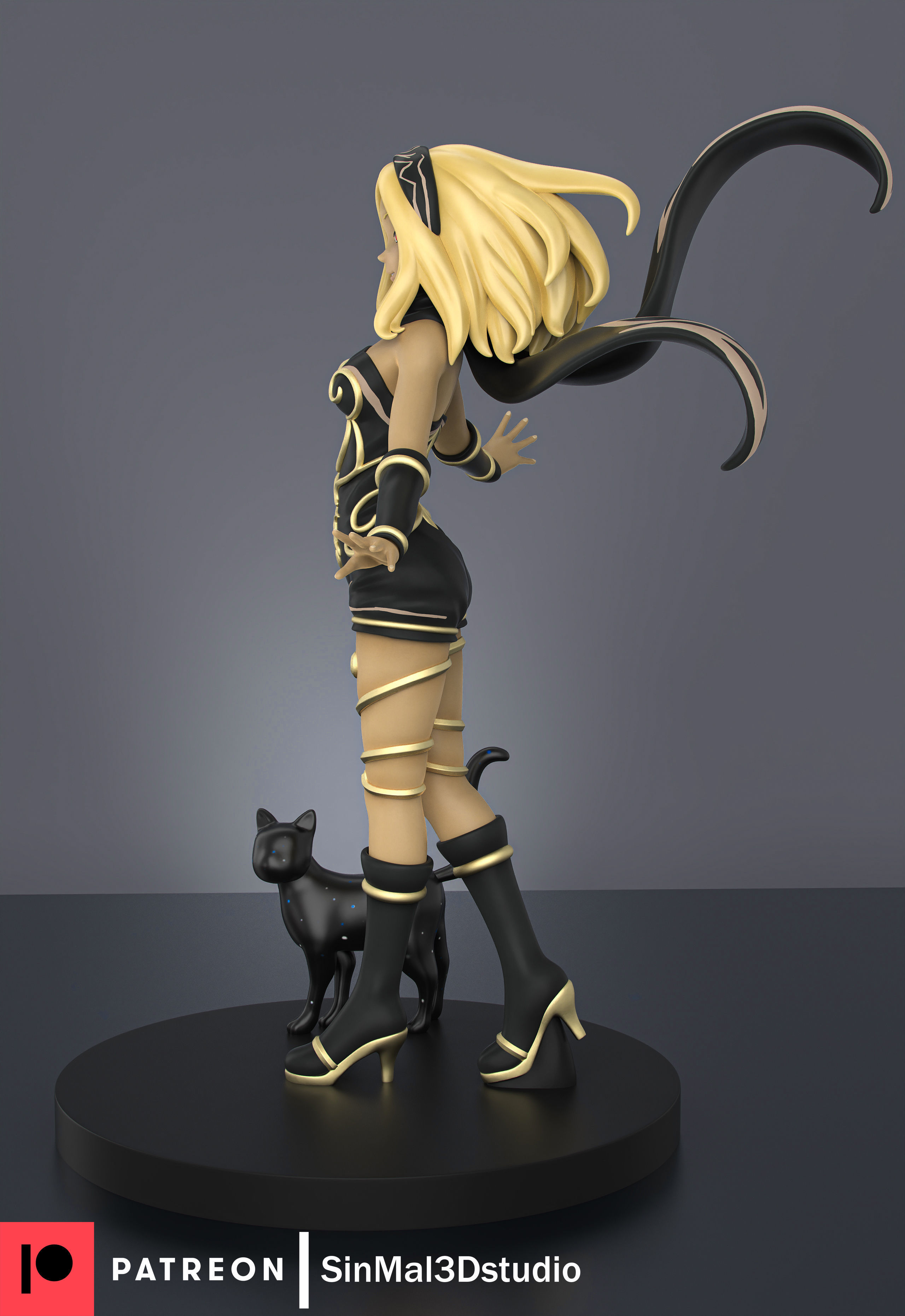 Gravity rush Kat 3d printable figure 3D print model_2