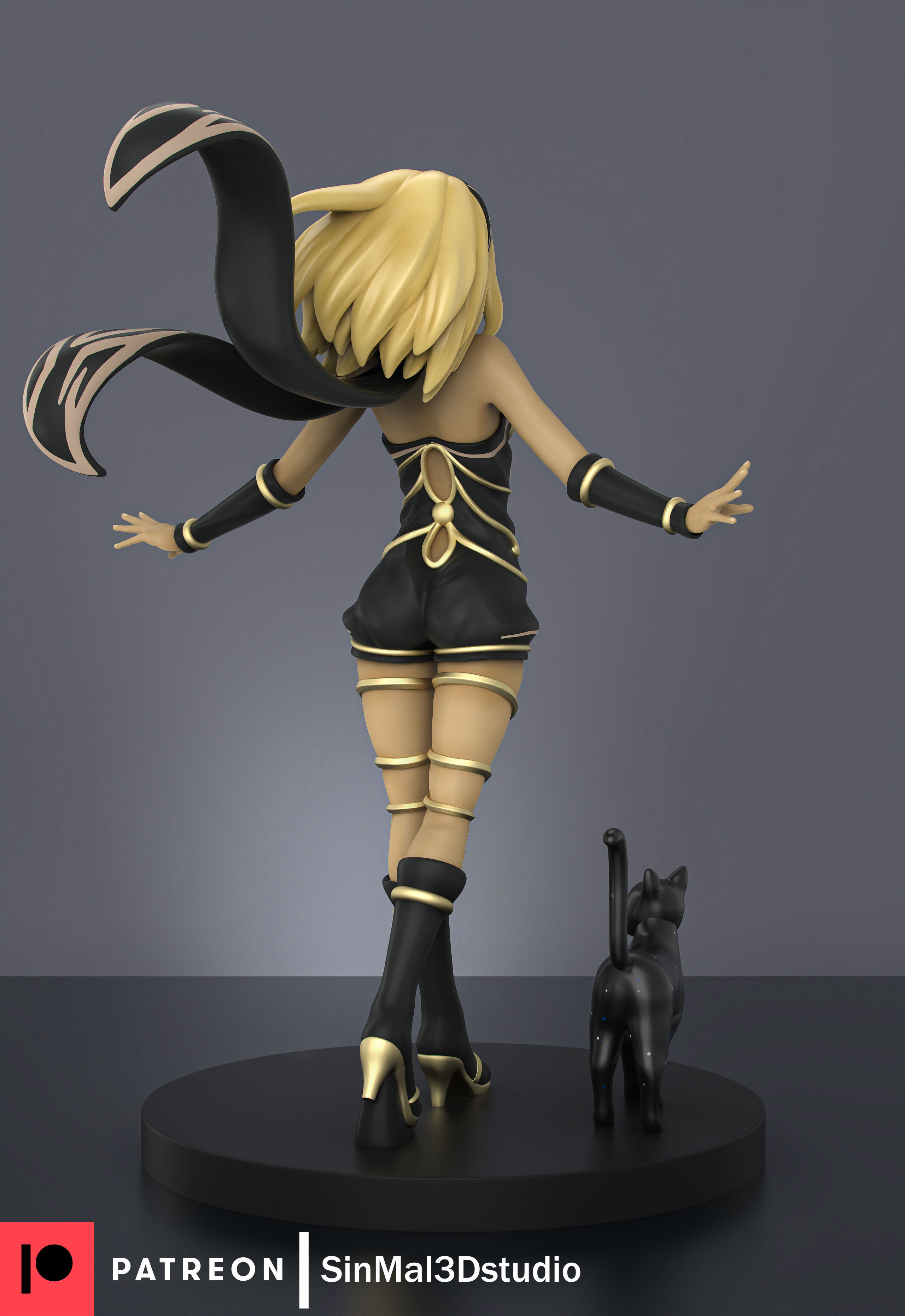 Gravity rush Kat 3d printable figure 3D print model_6