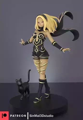 Gravity rush Kat 3d printable figure 3D print model
