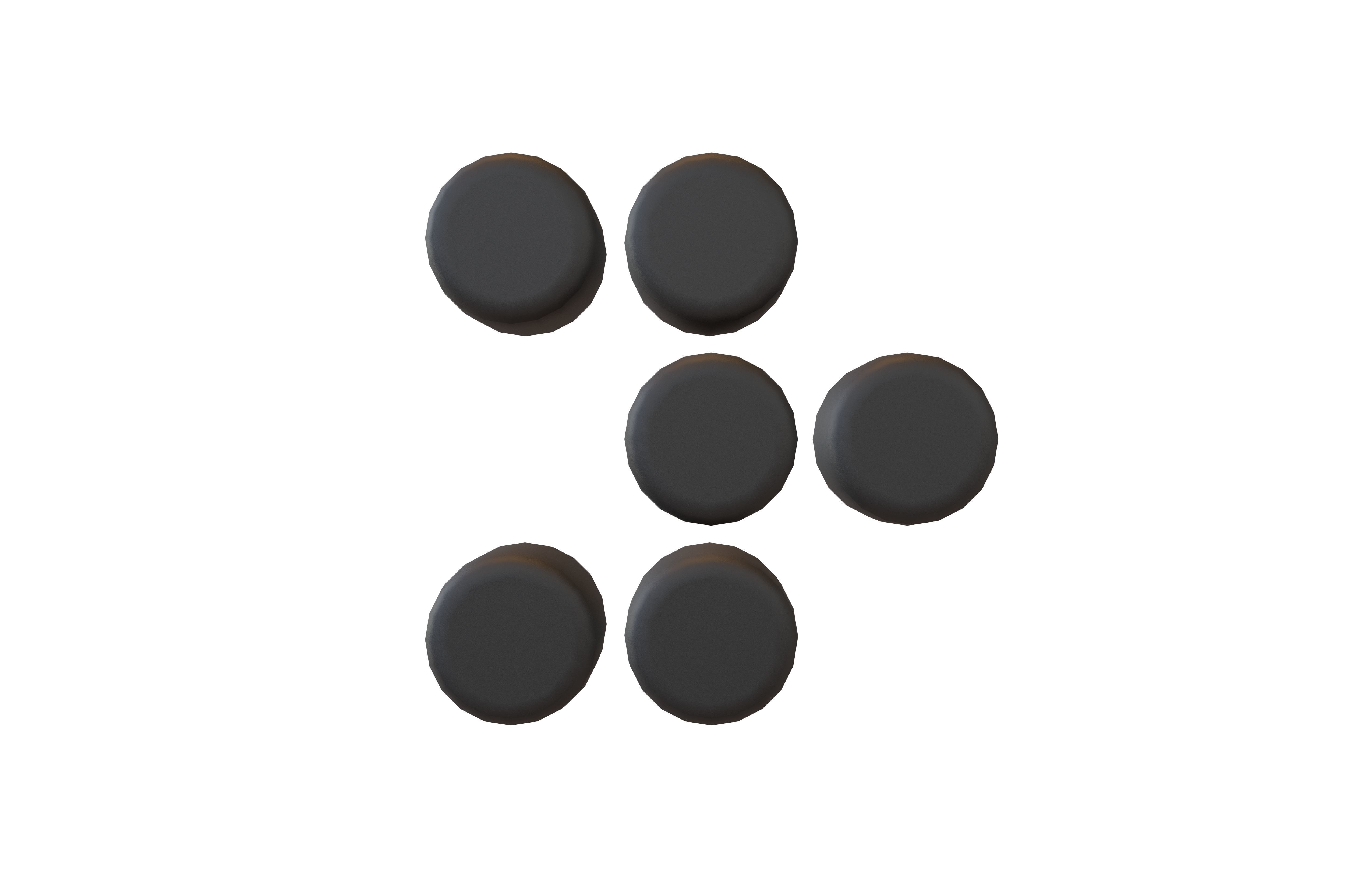 Arrow Dotted Style Symbol V2 001 Low-poly 3D model_1