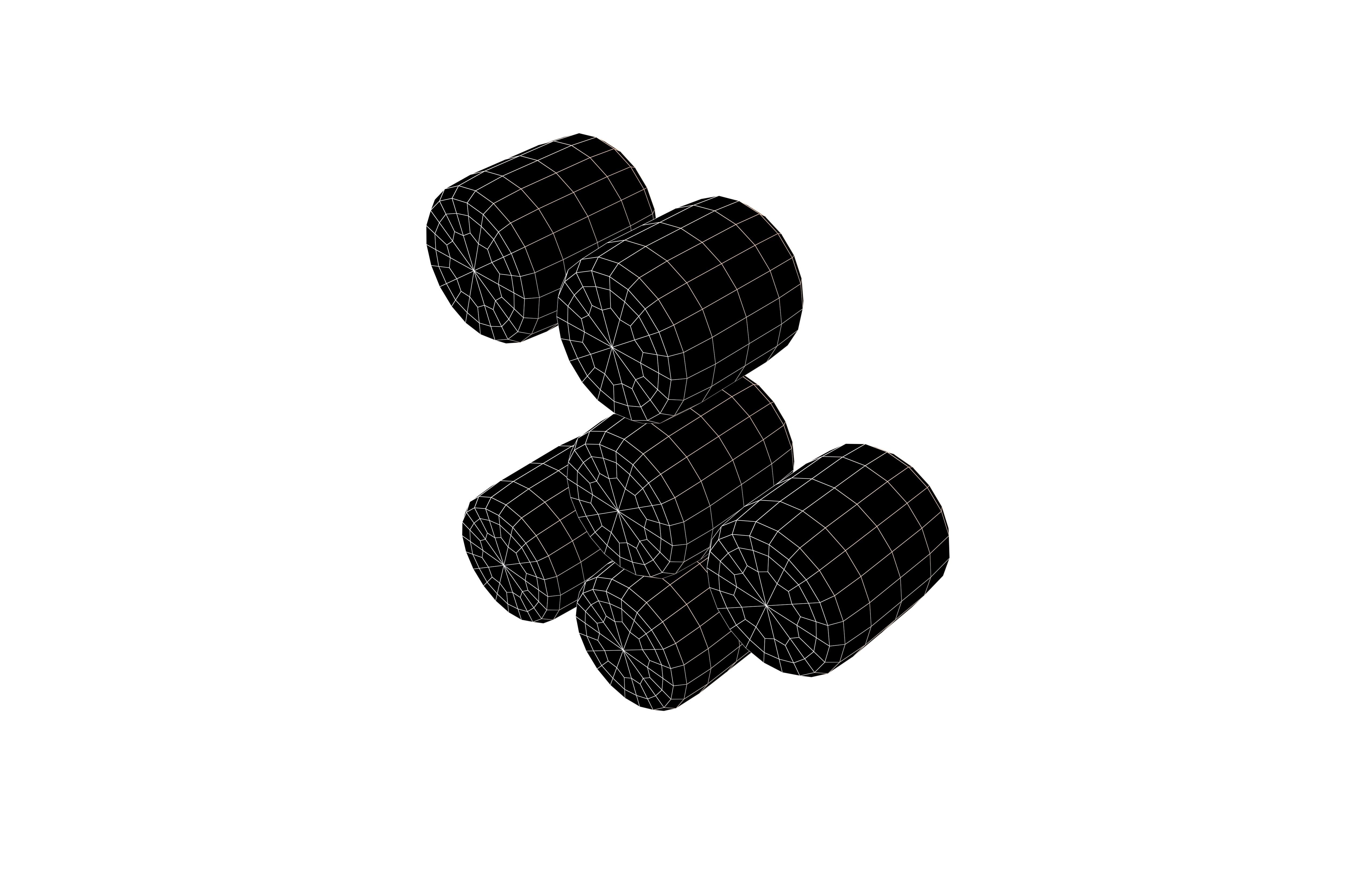 Arrow Dotted Style Symbol V2 001 Low-poly 3D model_4