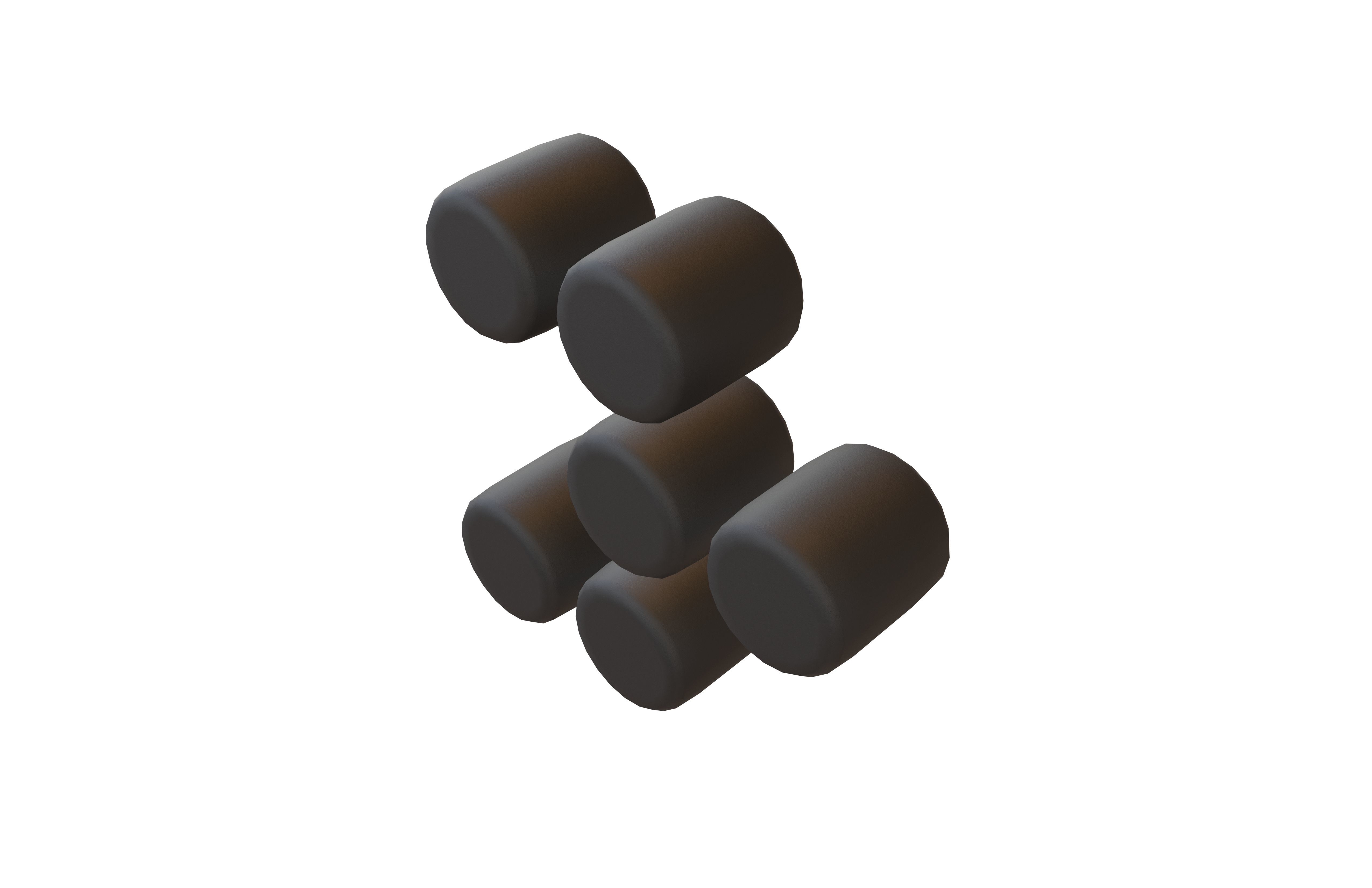 Arrow Dotted Style Symbol V2 001 Low-poly 3D model_2