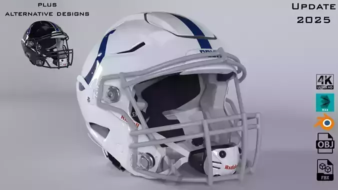 INDIANAPOLIS COLTS Helmet Football AFC SOUTH PBR updated 2025 3D model