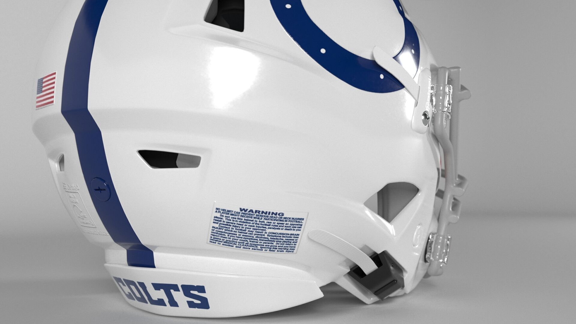 INDIANAPOLIS COLTS Helmet Football AFC SOUTH PBR updated 2025 3D model_3