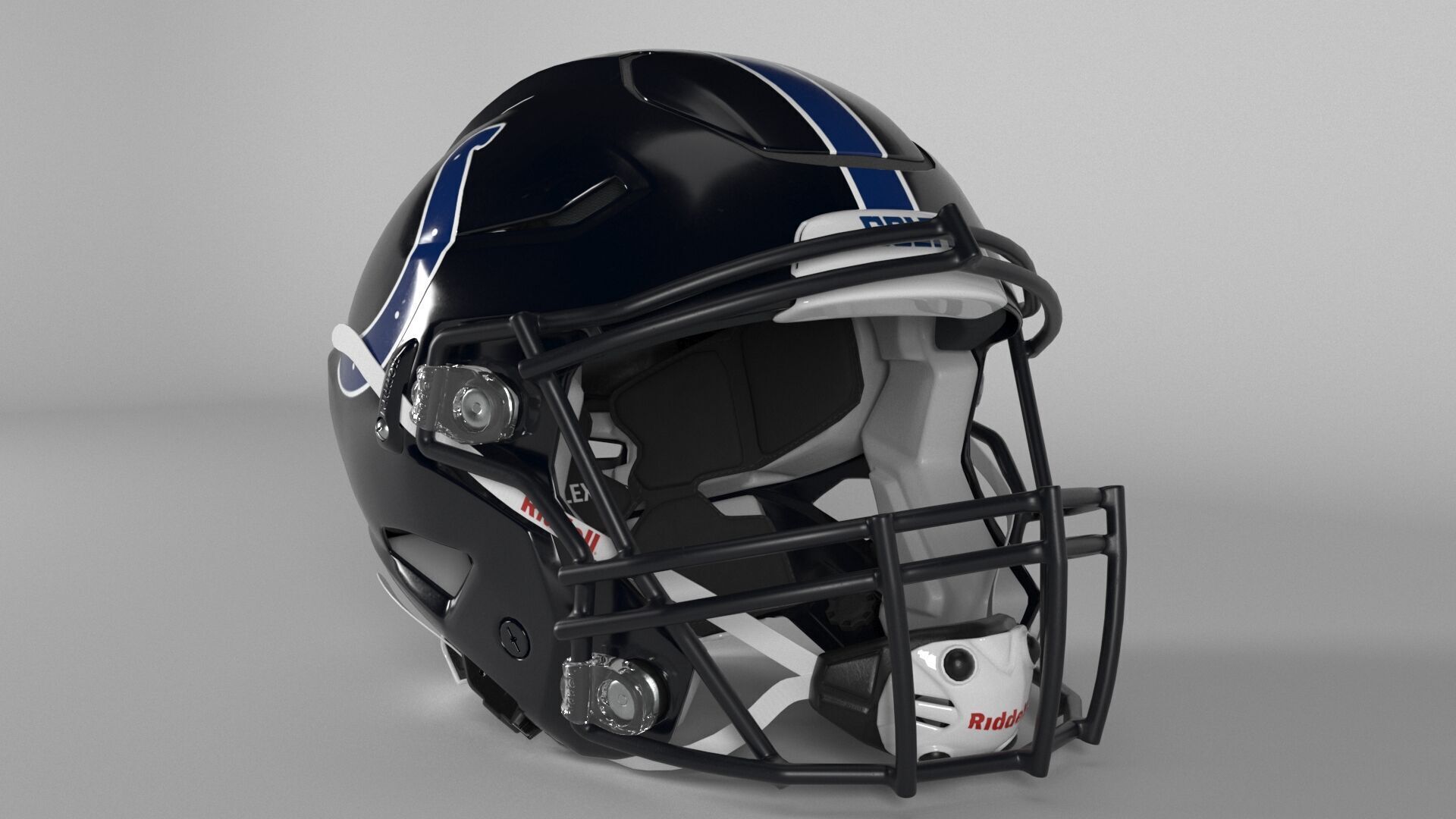 INDIANAPOLIS COLTS Helmet Football AFC SOUTH PBR updated 2025 3D model_1