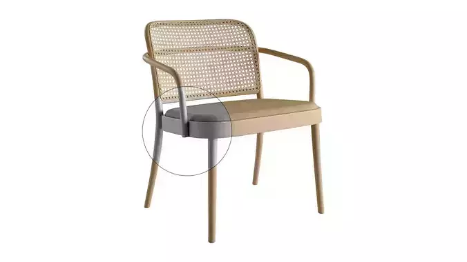 811 Lounge Armchair and Chair 367 by TON