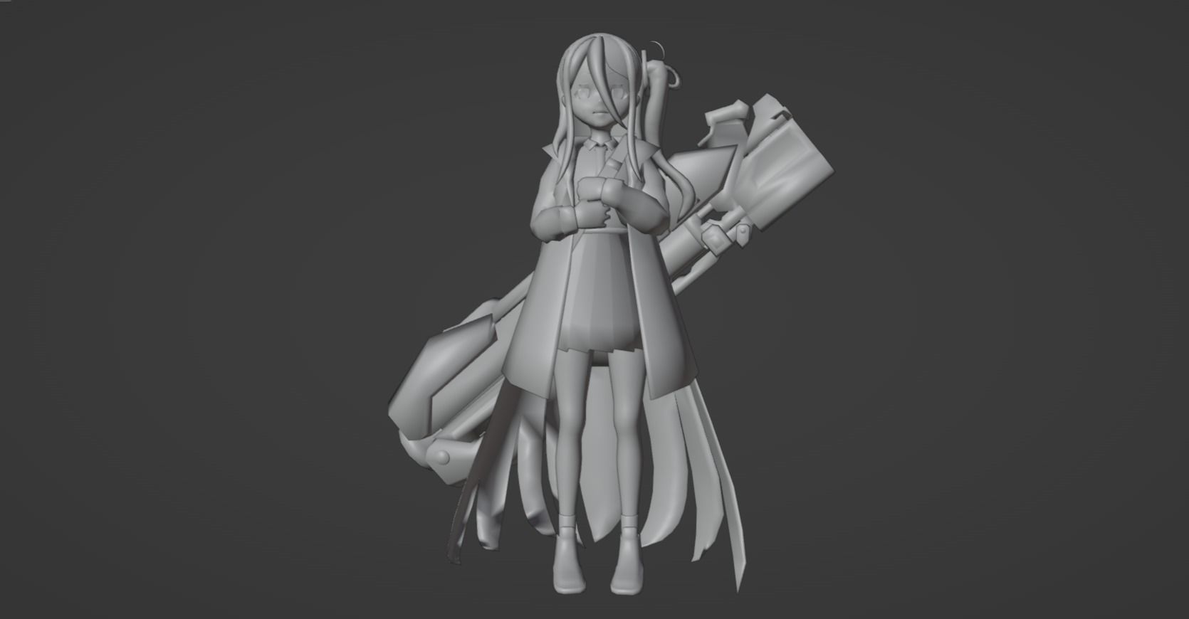 Anime Character - BA Arisu 3D model_12