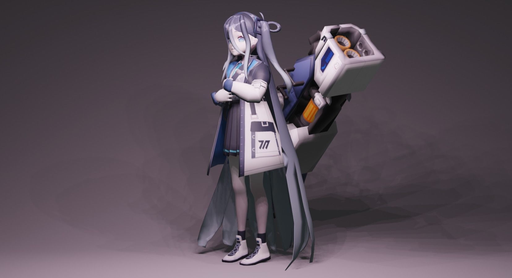 Anime Character - BA Arisu 3D model_7