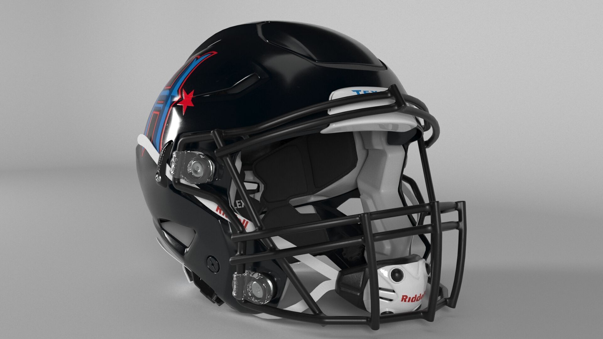 HOUSTON TEXANS Helmet Football AFC SOUTH PBR updated 2025 3D model_1
