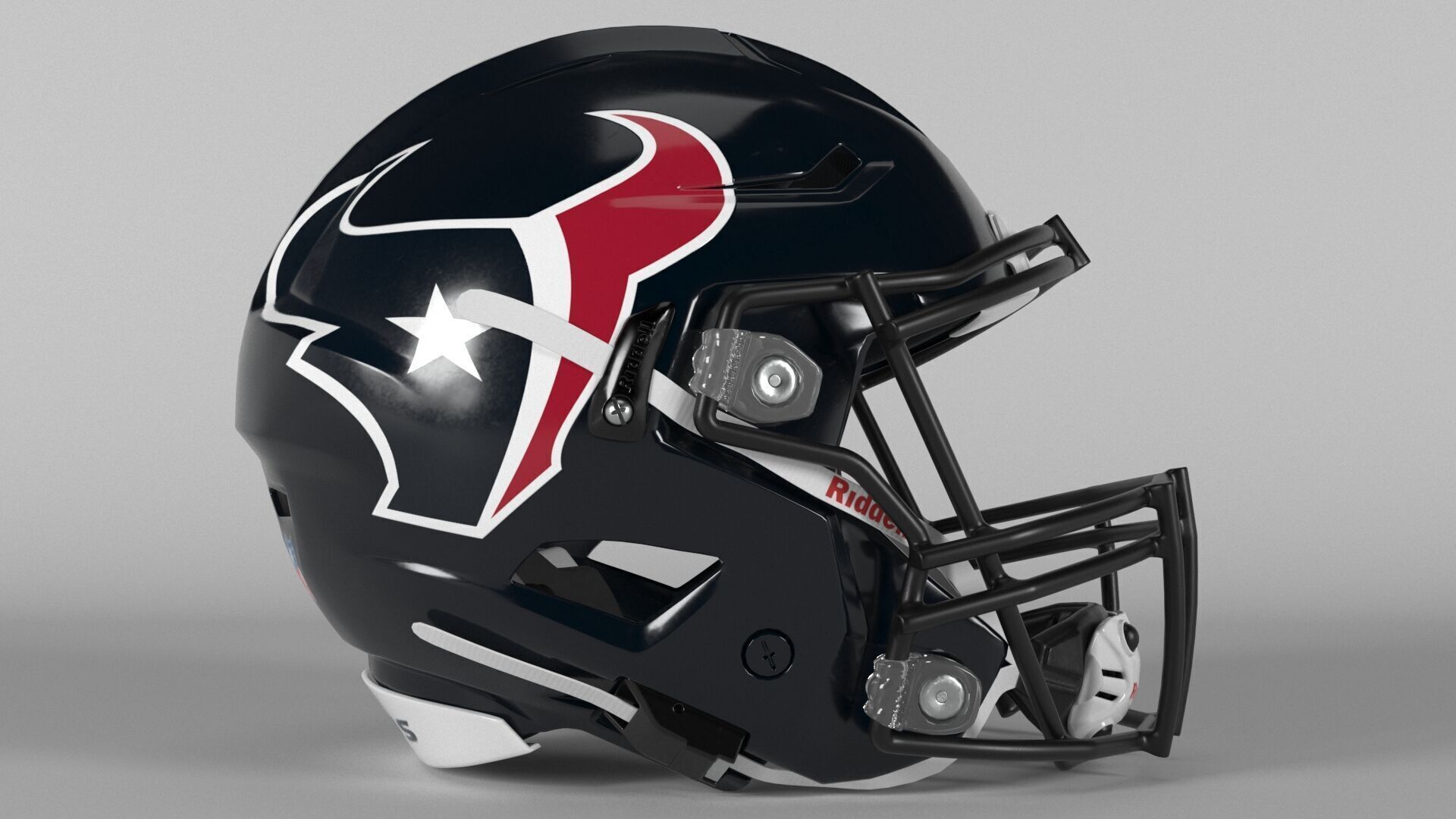 HOUSTON TEXANS Helmet Football AFC SOUTH PBR updated 2025 3D model_3