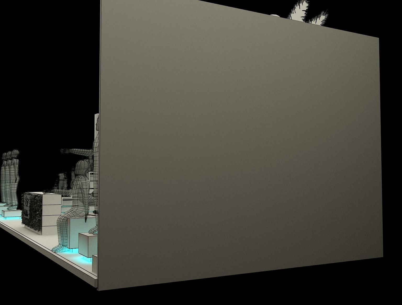 Booth Exhibition Stand a221a 3D model_9