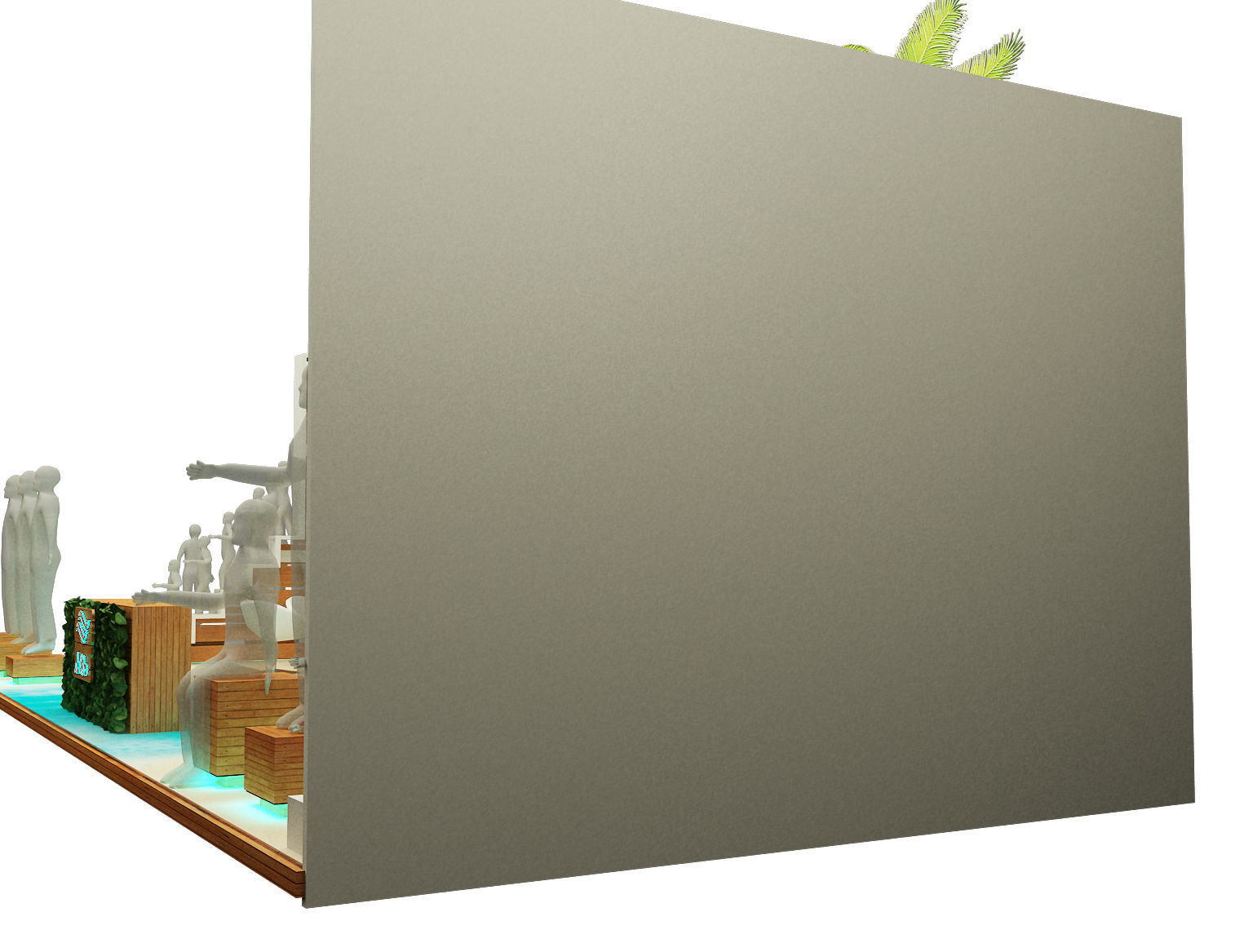 Booth Exhibition Stand a221a 3D model_8