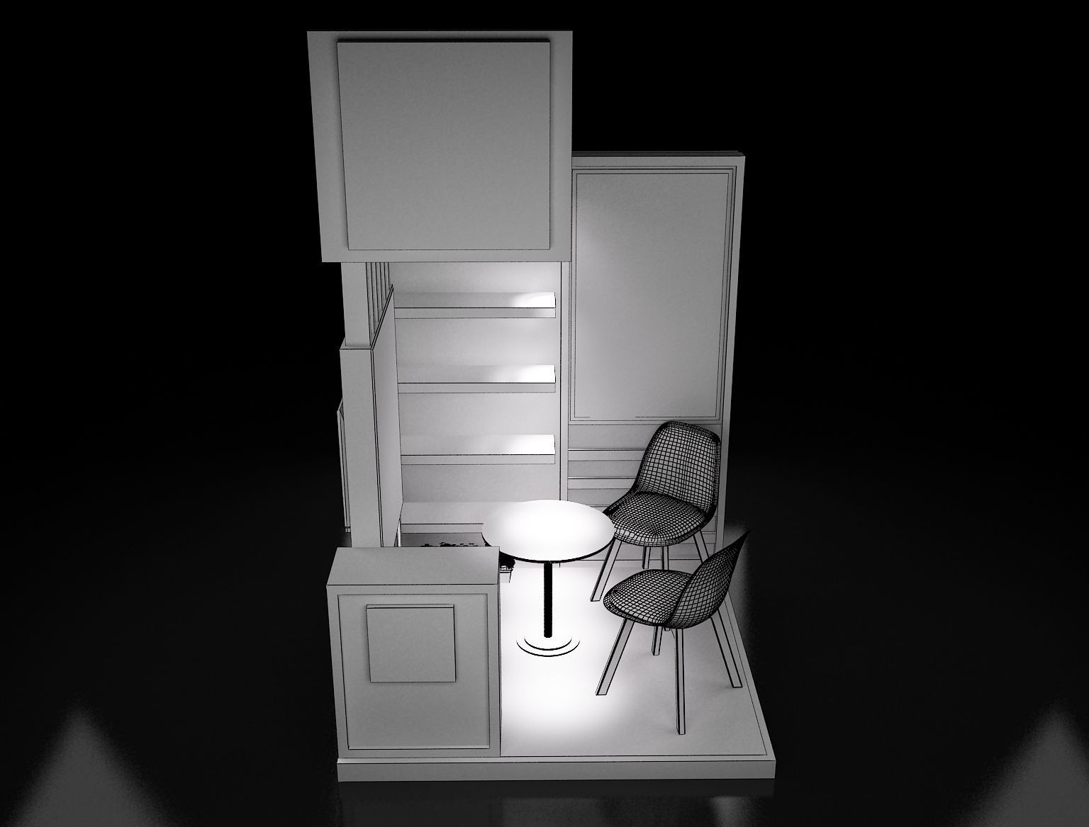 Booth Exhibition Stand a220 3D model_3