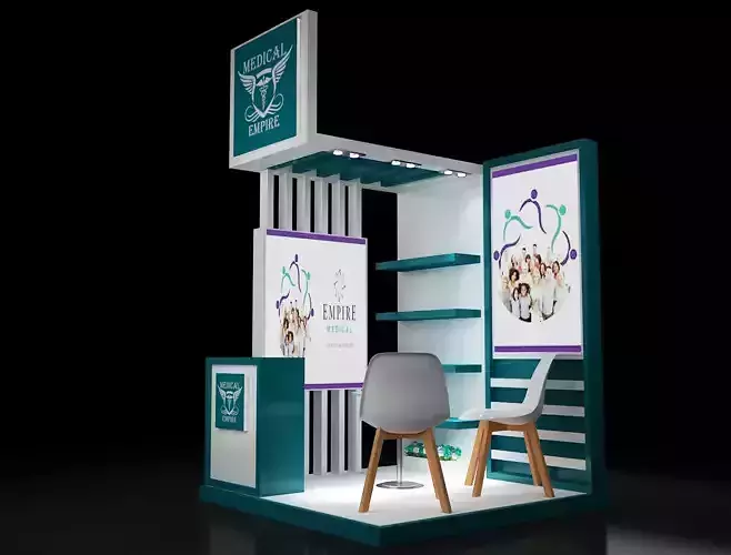 Booth Exhibition Stand a220 3D model