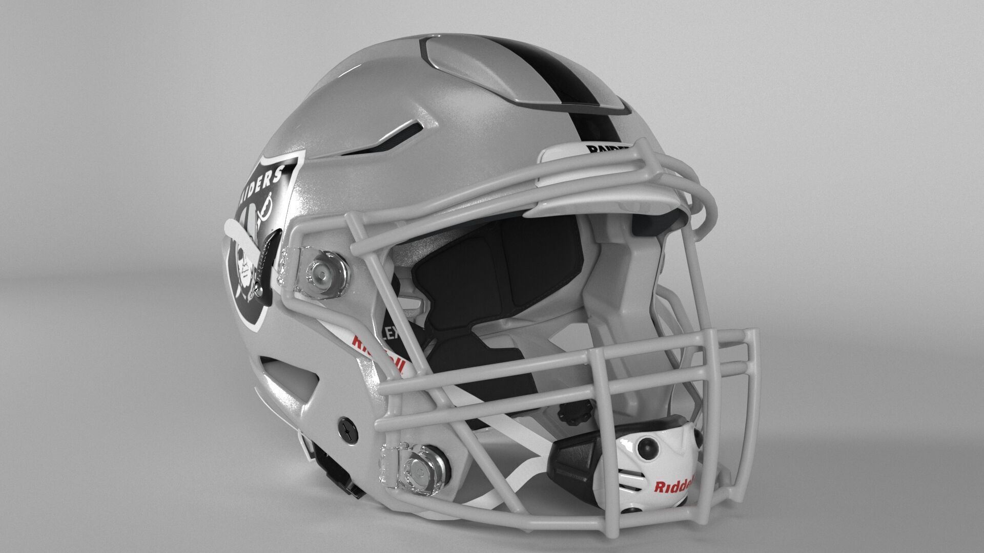 LAS VEGAS RAIDERS Helmet Football AFC WEST PBR updated 2025 3D model_3
