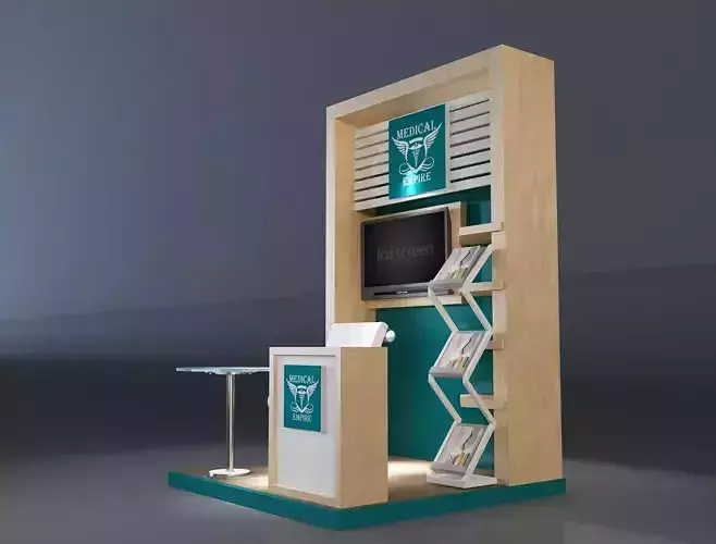 Booth Exhibition Stand a219 3D model