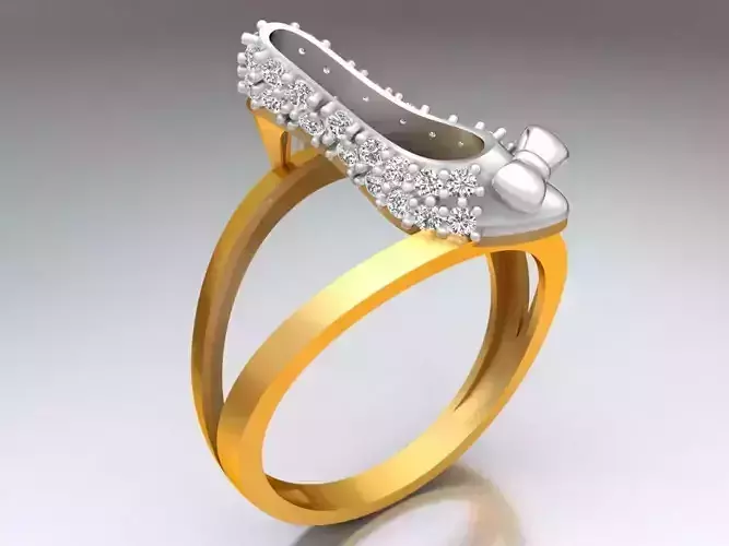 Shoe Ring - Womens Rings - GN271 3D print model