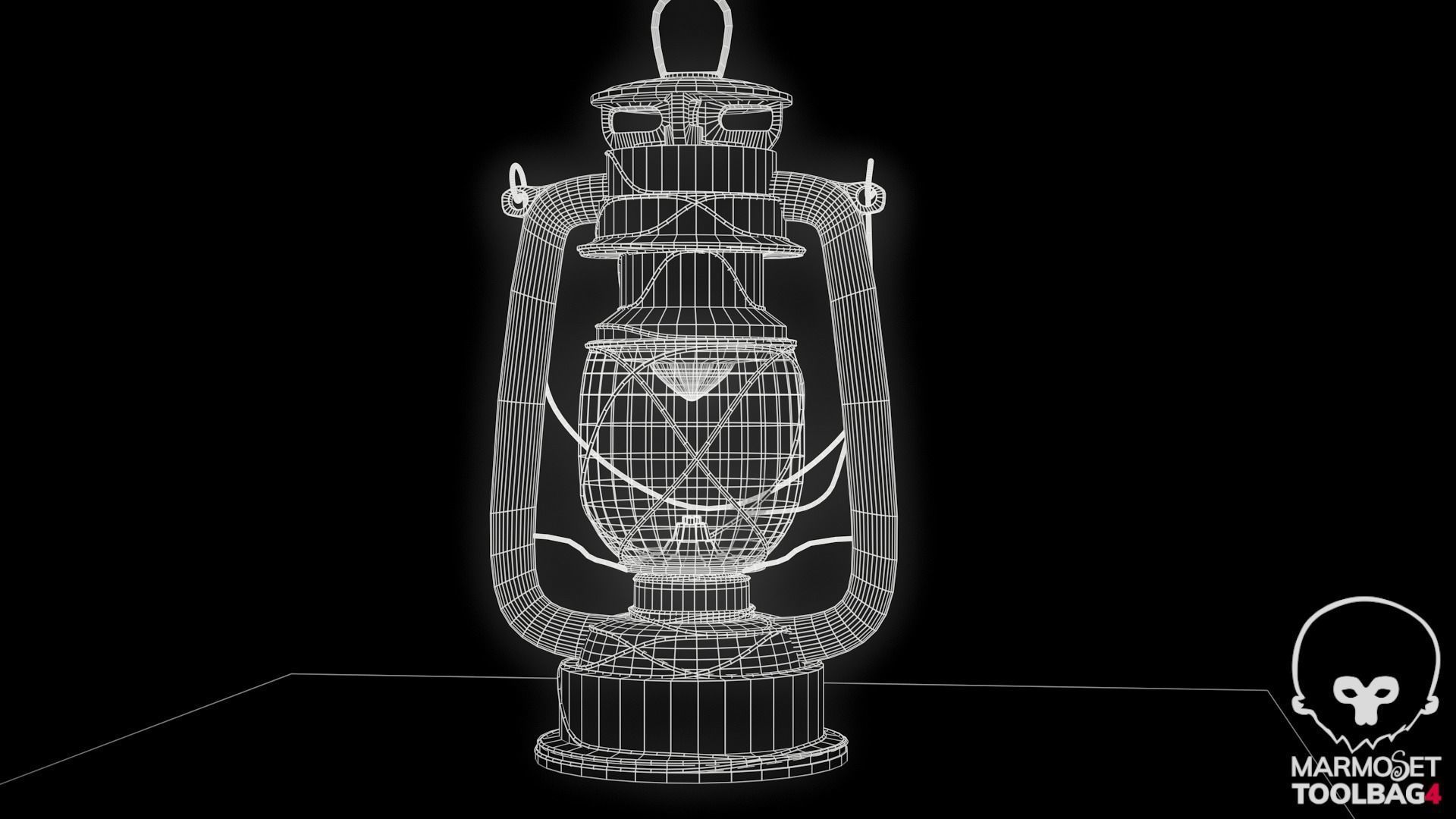 Collection of Vintage Lamp Models Low-poly 3D model_5