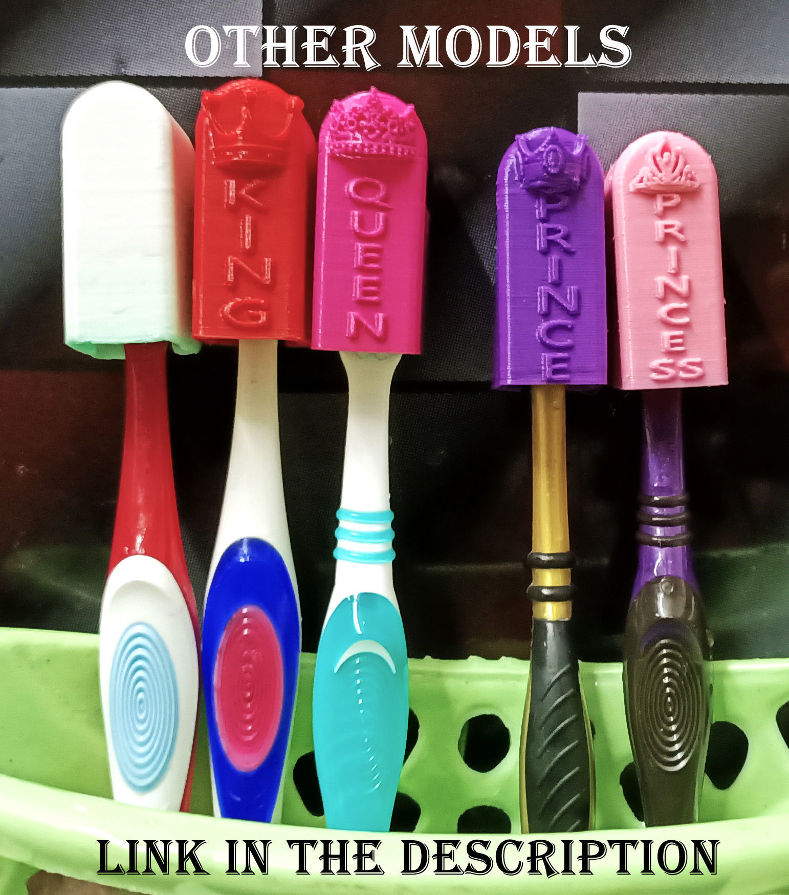 Normal toothbrush Cap 3D print model_1