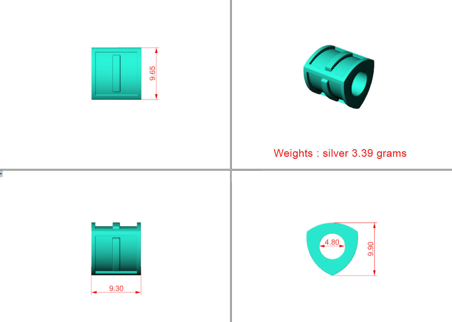 Charm-I 3D print model_1