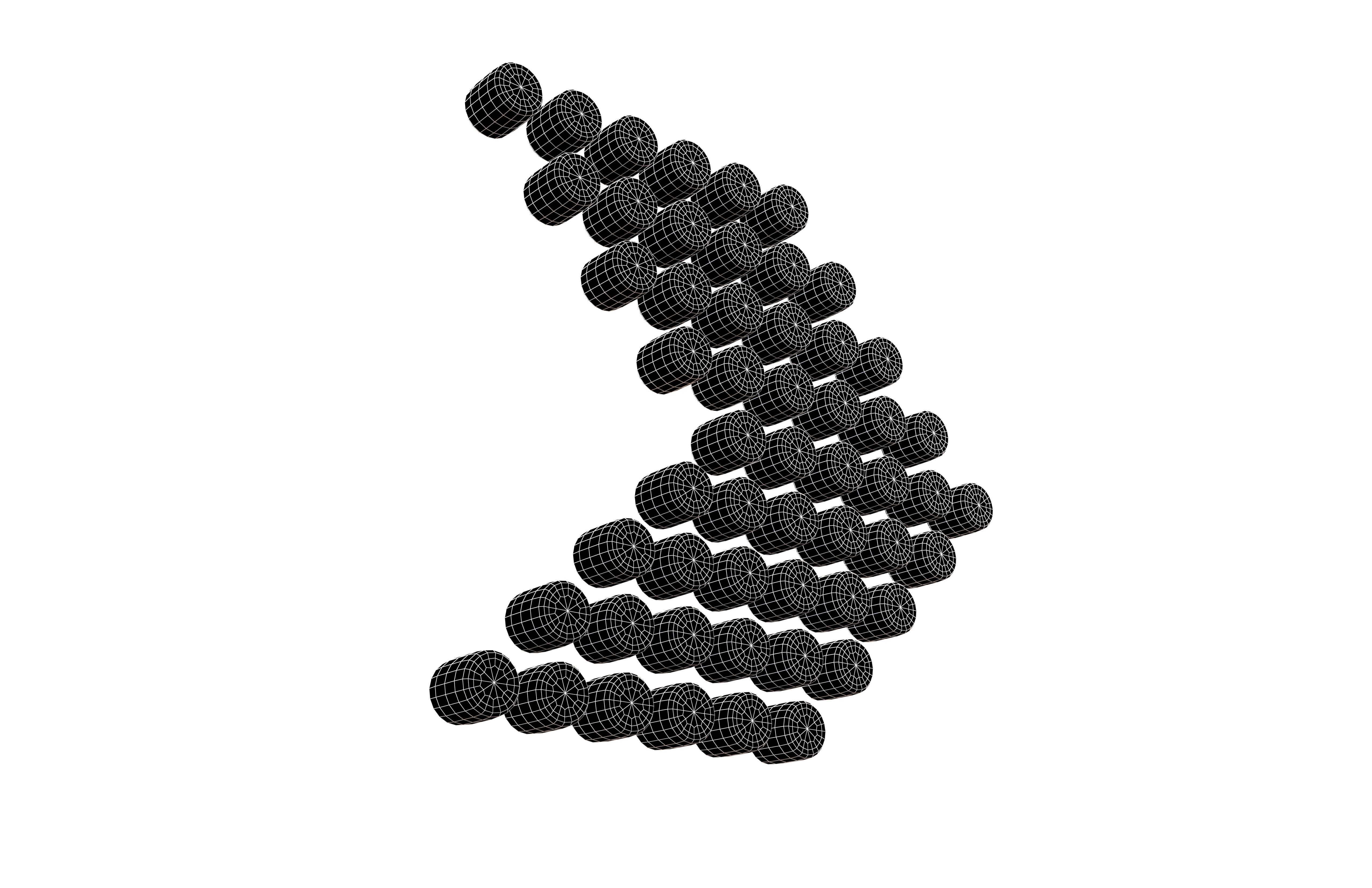 Arrow Dotted Style Symbol V4 002 Low-poly 3D model_7