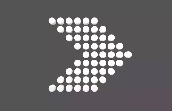 Arrow Dotted Style Symbol V4 002