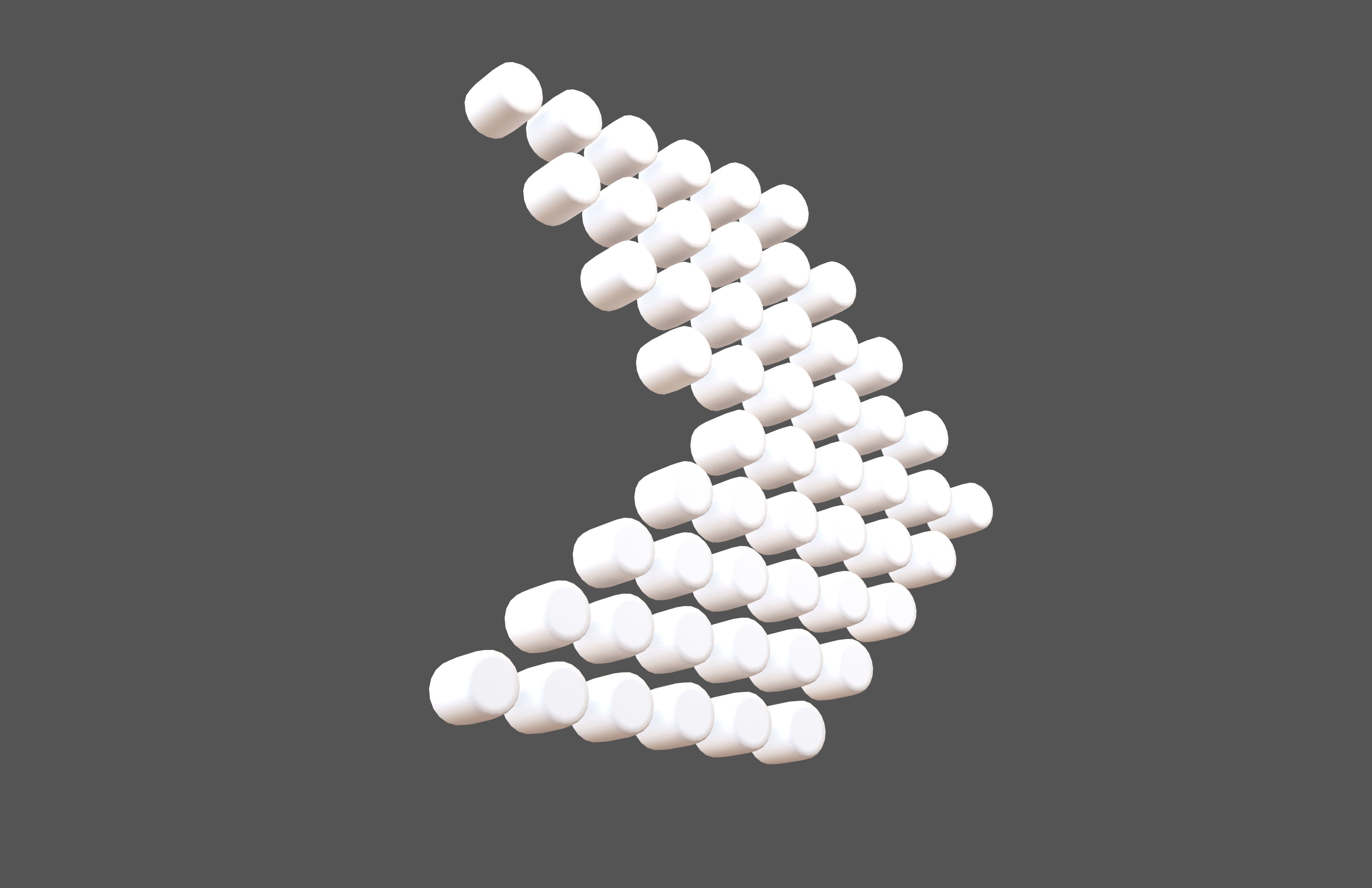 Arrow Dotted Style Symbol V4 002 Low-poly 3D model_2