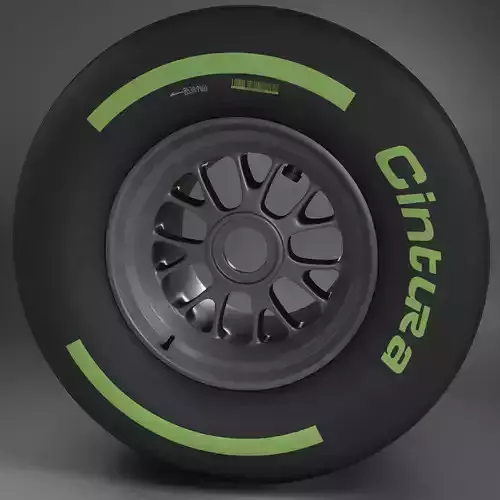 F1 tyre intermediate rear 3D model