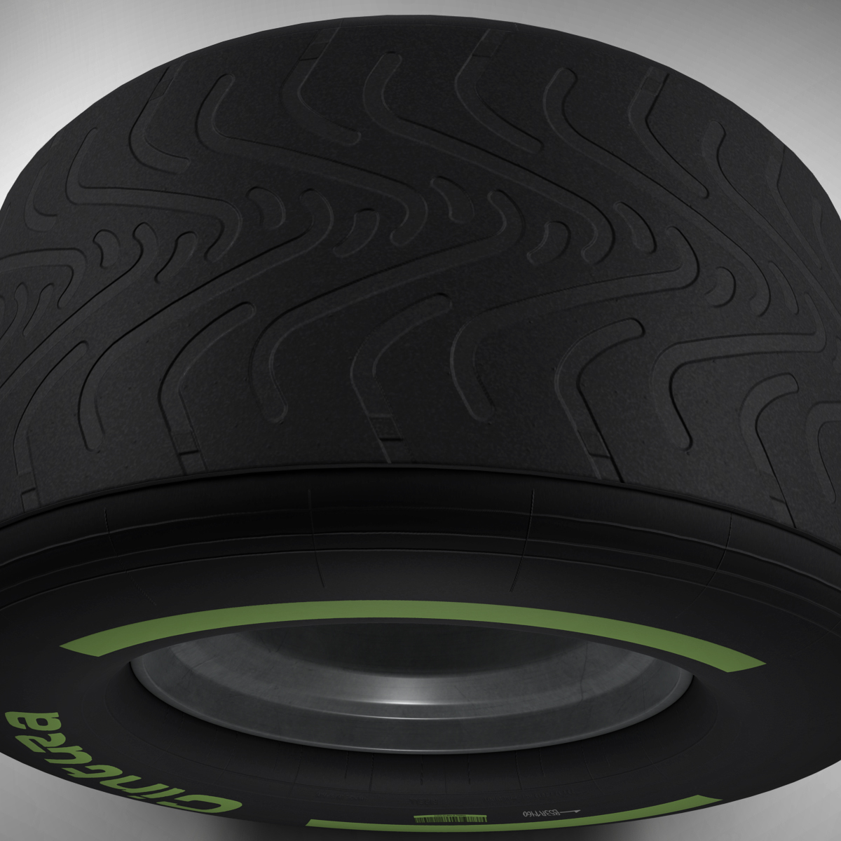 F1 tyre intermediate rear 3D model_3