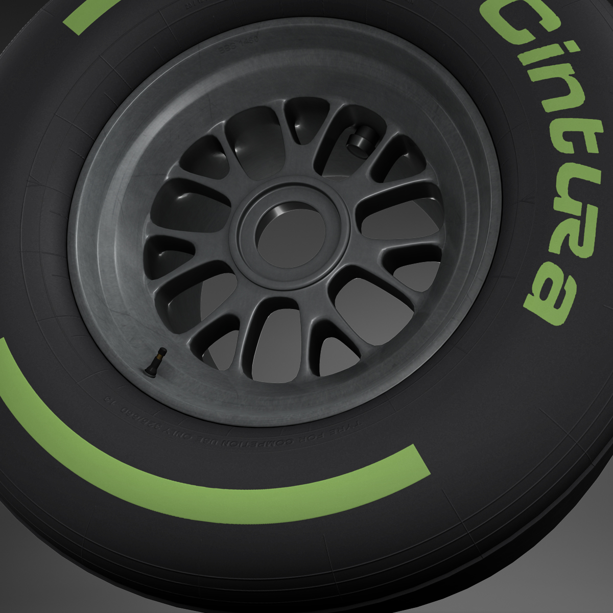 F1 tyre intermediate rear 3D model_4