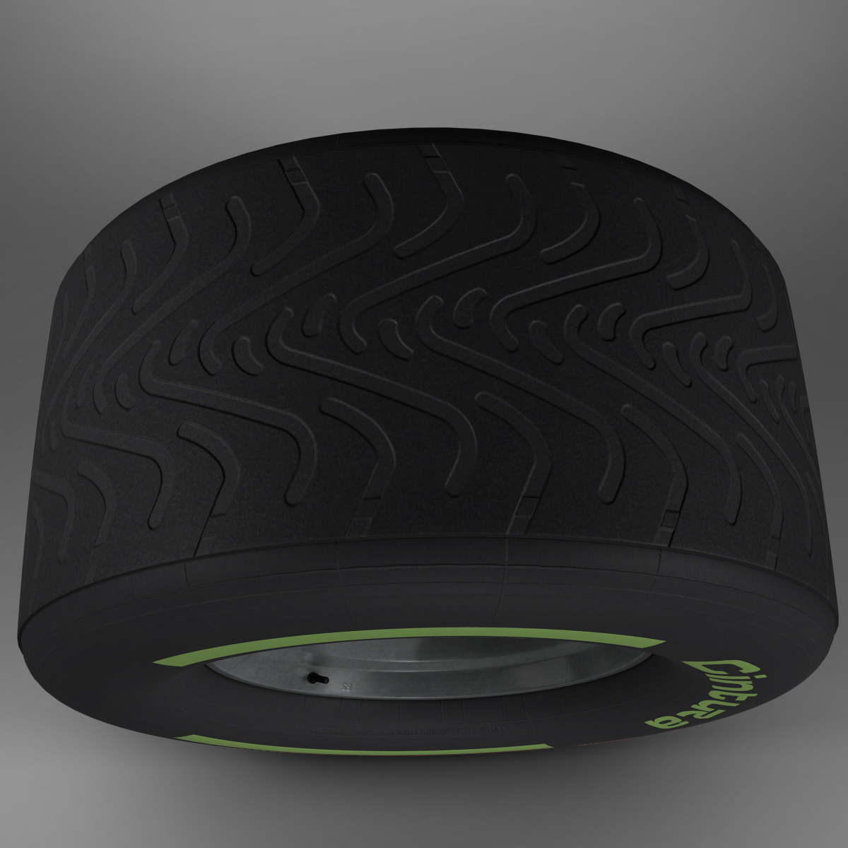 F1 tyre intermediate rear 3D model_1