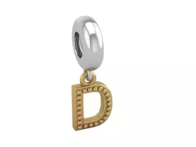 Dangle charm-D 3D print model