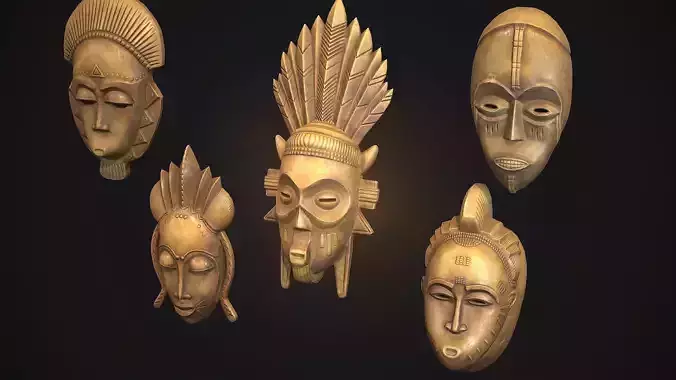 African mask collection 
