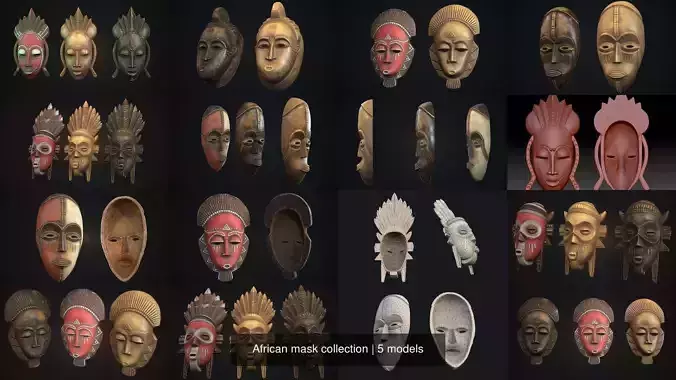 African mask collection