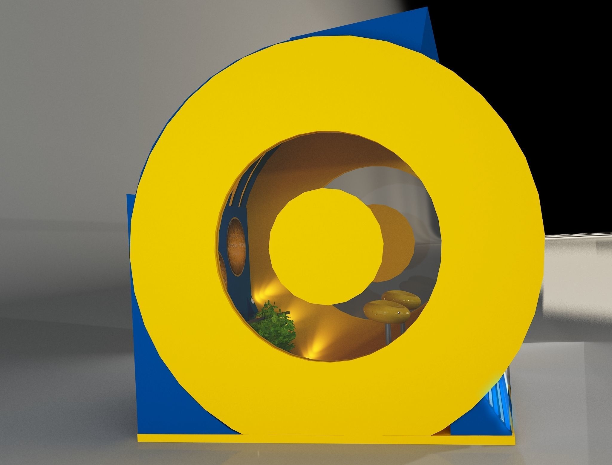 Booth Exhibition Stand a212 3D model_6