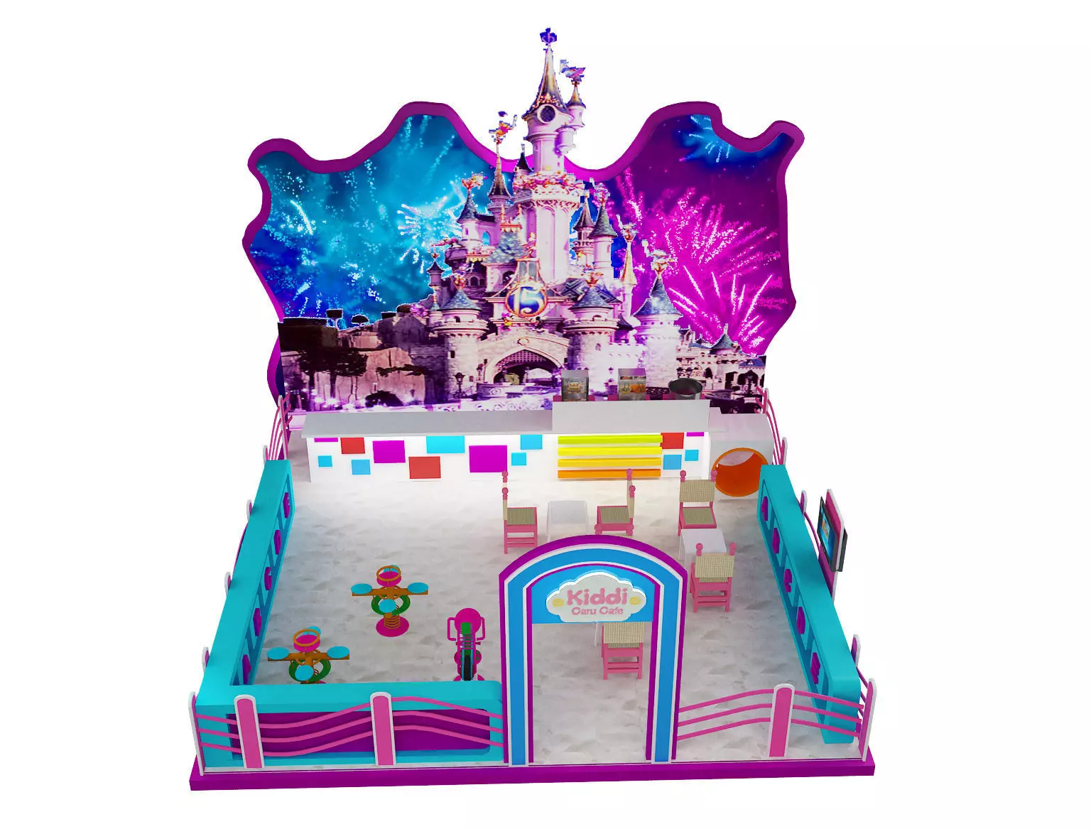 Booth Exhibition Stand a210 3D model_0