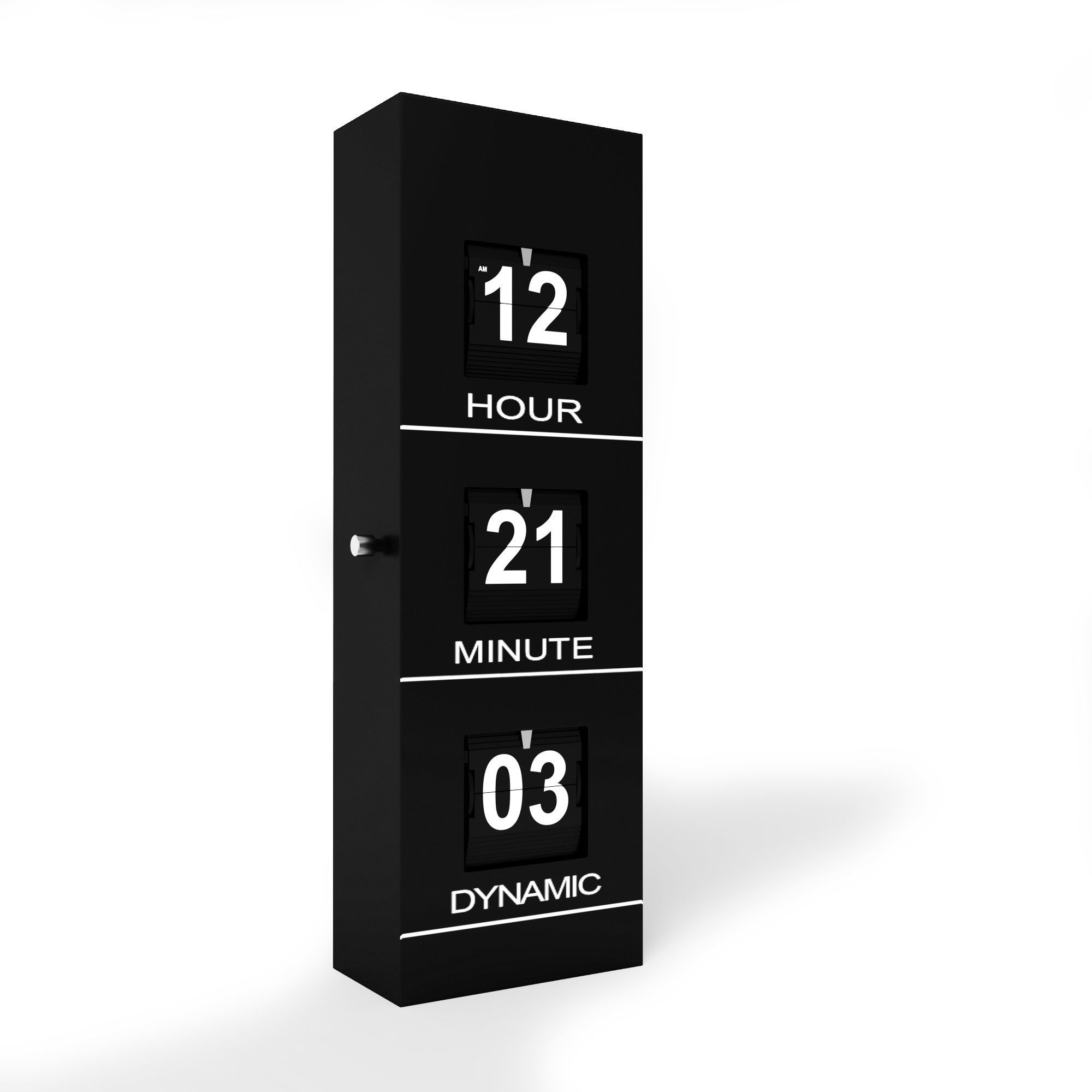 High-tech Clock 3D model_3