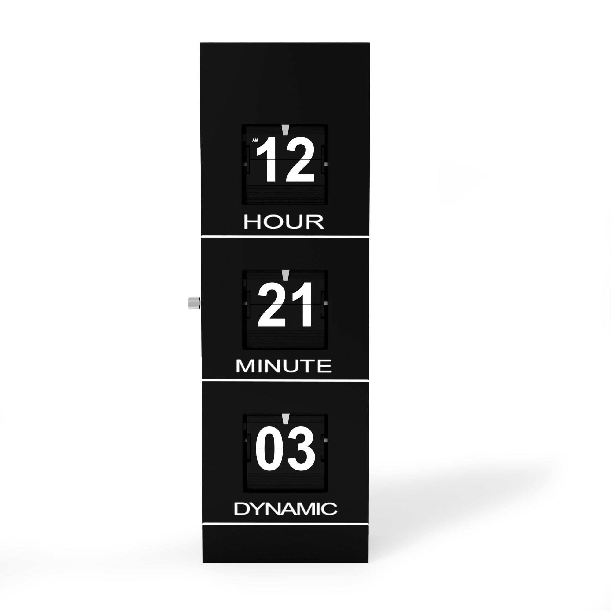 High-tech Clock 3D model_2