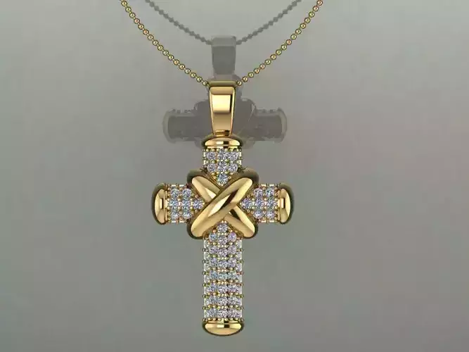 Cross Diamond Pendant