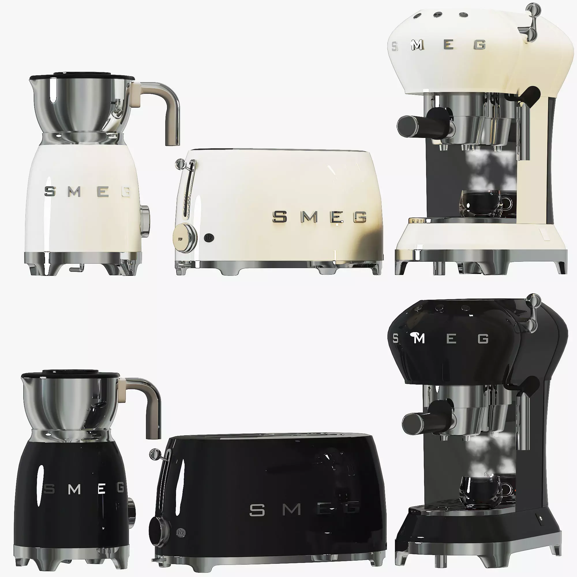 kitchen appliance Low-poly 3D model_0