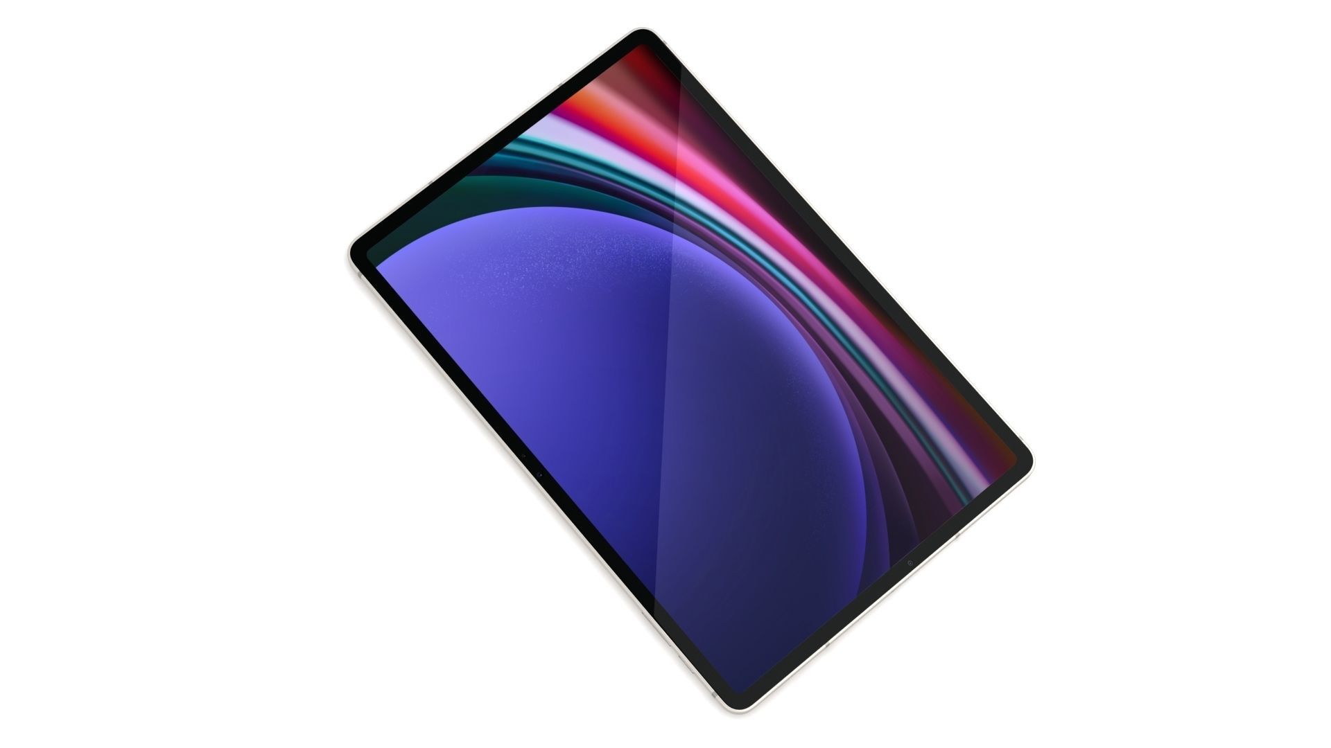 Samsung Galaxy Tab S9 Beige with S-Pen Low-poly 3D model_5