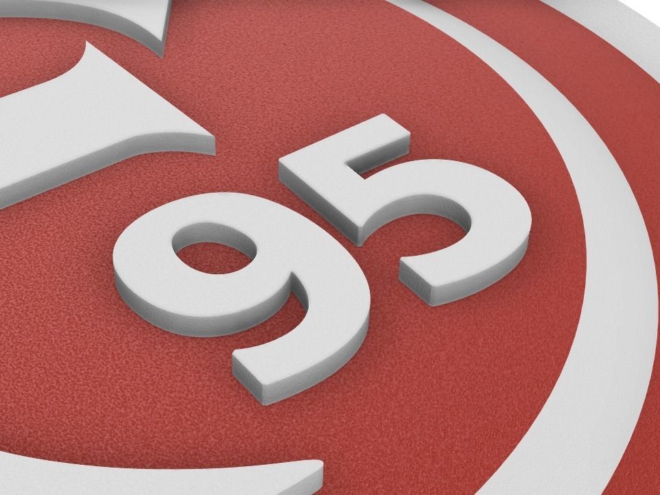 Fortuna Duesseldorf Wall Sign 3D print model_5