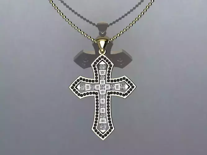 Cross Diamond Pendant