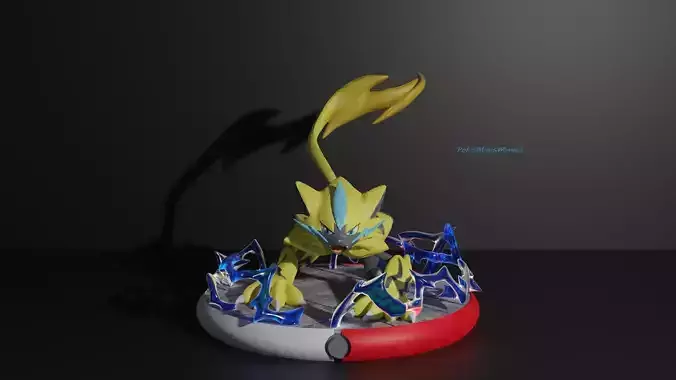 Zeraora pokemon 3D print model