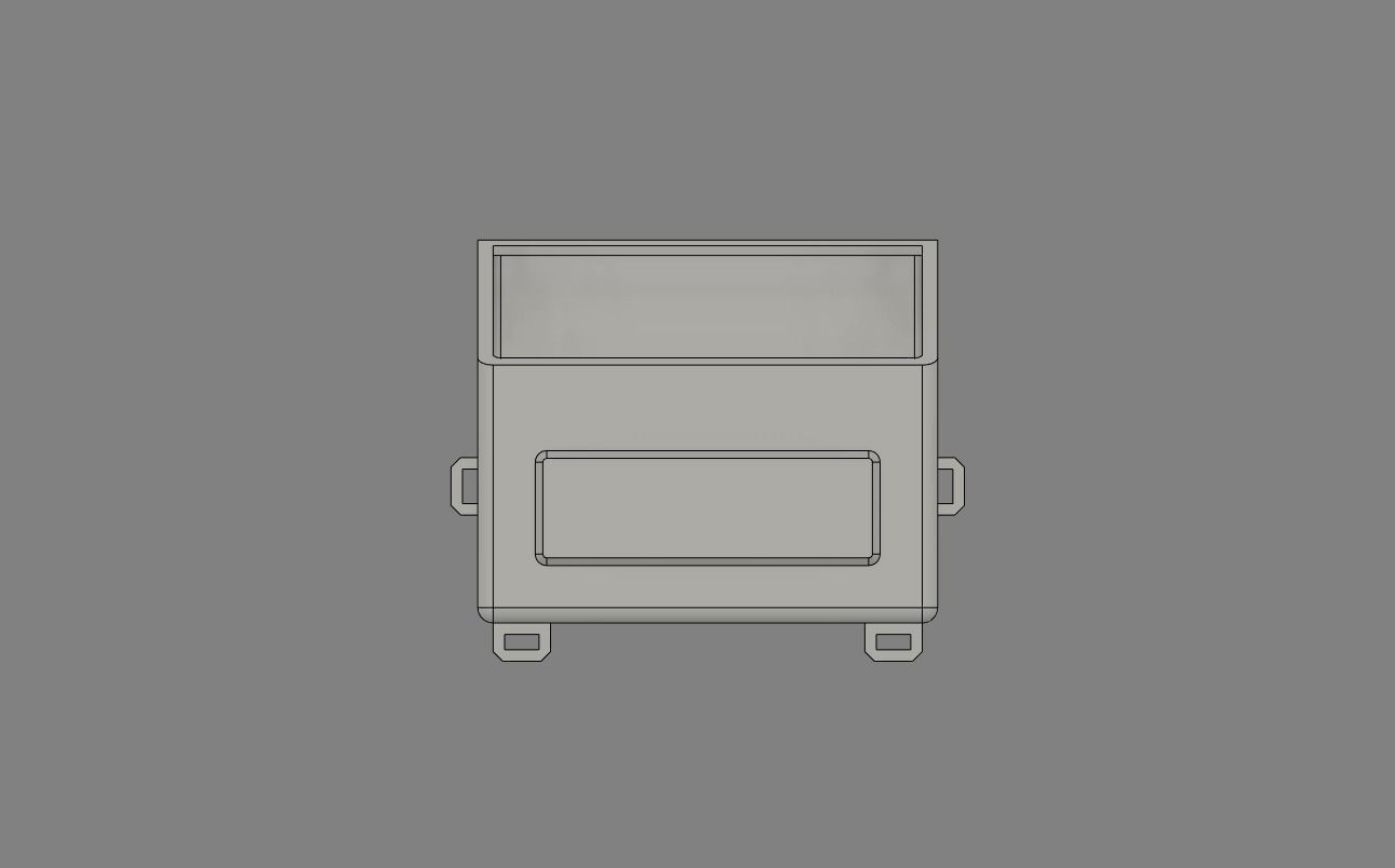 Street Garbage Bin 3D print model_4